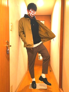 「Discoat Parisien（ディスコートパリシアン）のアイテム（その他アウター）」を使った、takuchinさん（メンズ・175cm）の冬コーディネート