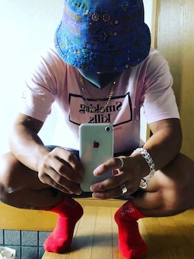 「BlackEyePatch（ブラックアイパッチ）のアイテム（レッグウェア）」を使った、ma__kunさん（メンズ・165cm）の秋コーディネート