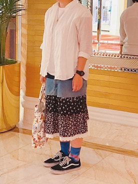 「lady」｜「アイテム（腕時計）」を使った、hihiさん（レディース・165cm）の夏コーディネート