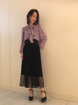 「JILL STUART（ジルスチュアート）のアイテム」を使った、yukaさん（レディース・165cm）の秋コーディネート