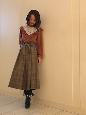 yukaさん（レディース・165cm）の秋コーディネート