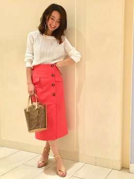 「透けトップス」｜yukaさん（レディース・165cm）の春コーディネート