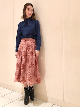 「JILL STUART（ジルスチュアート）のアイテム」を使った、yukaさん（レディース・165cm）の秋コーディネート