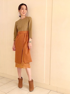 Jillstuart ジルスチュアート の コンビネーションツィードワンピース ワンピース Wear