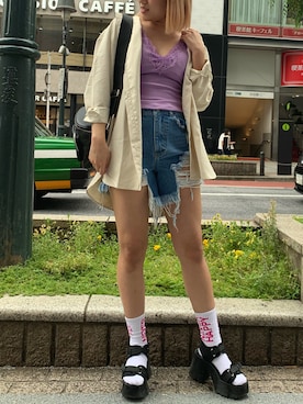 FIG&VIPER_YUNAさん（レディース・160cm）の夏コーディネート