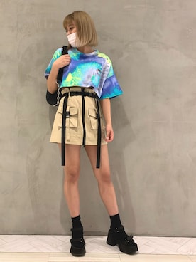 「FIG&VIPER（フィグアンドバイパー）のアイテム（スカート）」を使った、FIG&VIPER_YUNAさん（レディース・160cm）の夏コーディネート