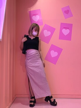 「FIG&VIPER（フィグアンドバイパー）のアイテム（スカート）」を使った、FIG&VIPER_YUNAさん（レディース・160cm）の夏コーディネート