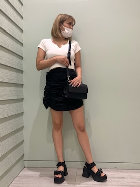 「FIG&VIPER（フィグアンドバイパー）のアイテム（スカート）」を使った、FIG&VIPER_YUNAさん（レディース・160cm）の夏コーディネート