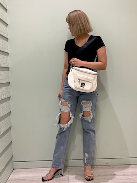 「FIG&VIPER（フィグアンドバイパー）のアイテム」を使った、FIG&VIPER_YUNAさん（レディース・160cm）の夏コーディネート