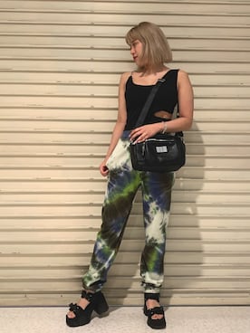 「FIG&VIPER（フィグアンドバイパー）のアイテム（キャミソール）」を使った、FIG&VIPER_YUNAさん（レディース・160cm）の夏コーディネート