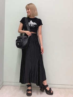 「FIG&VIPER（フィグアンドバイパー）のアイテム（スカート）」を使った、FIG&VIPER_YUNAさん（レディース・160cm）の夏コーディネート