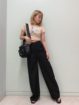 「FIG&VIPER（フィグアンドバイパー）のアイテム」を使った、FIG&VIPER_YUNAさん（レディース・160cm）の夏コーディネート