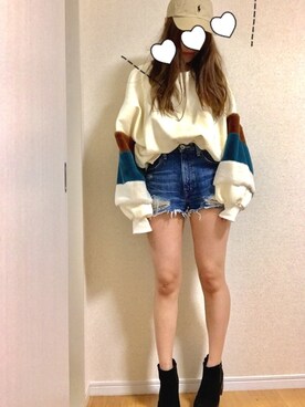 「one way（ワンウェイ）のアイテム（スウェット）」を使った、☆さん（レディース・160cm）の秋コーディネート