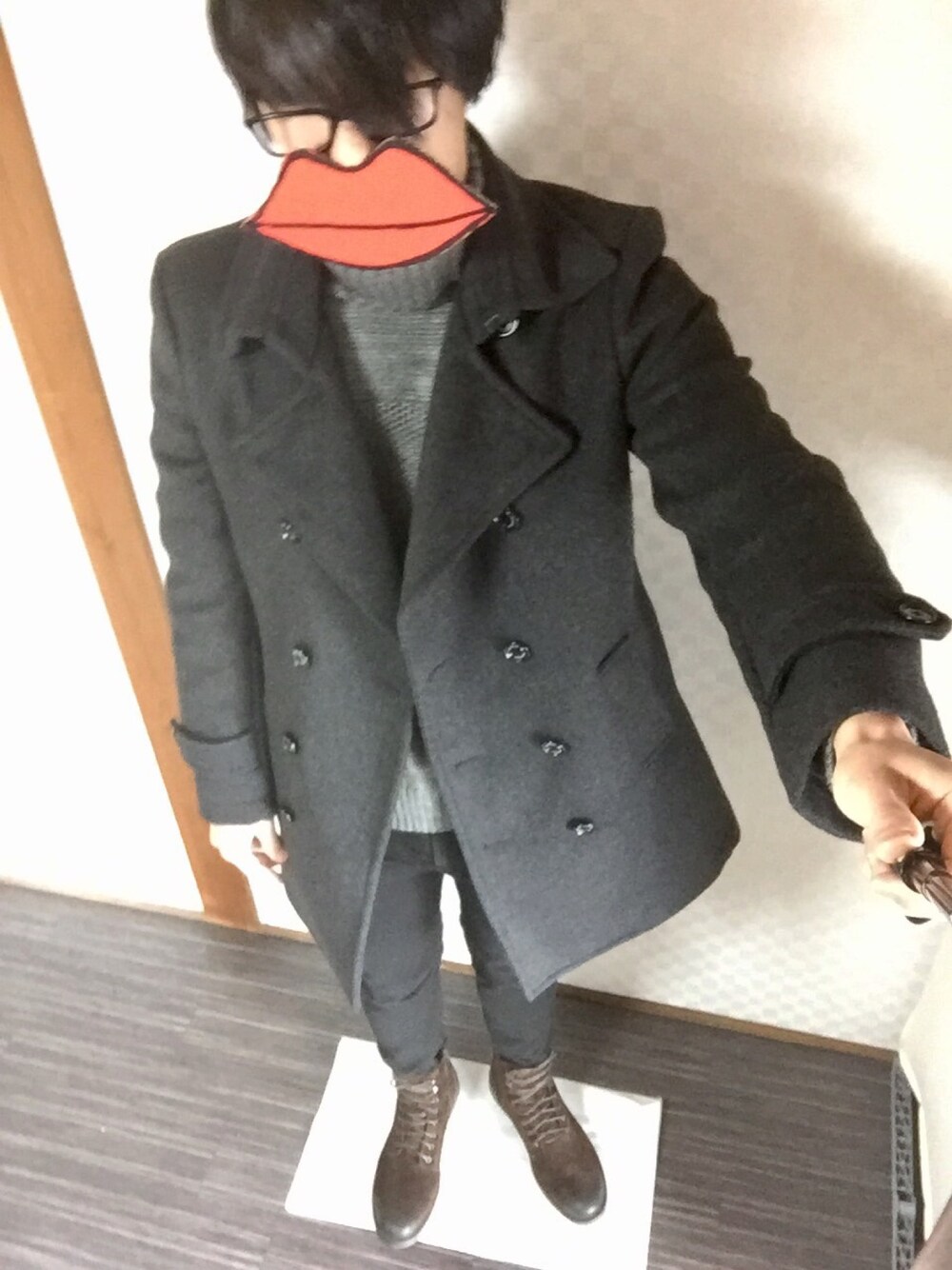 「大人カジュアル」｜「BOEMOSのFLORIDA（ブーツ、ブラウン系）」を使った、yukiさん（メンズ・173cm）の冬コーディネートの1枚目の写真