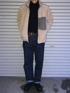 「patagonia」｜「アイテム（カバーオール）」を使った、にしさん（メンズ・177cm）の秋コーディネート