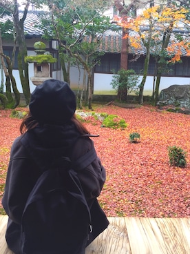 「SENSE OF PLACE by URBAN RESEAR」｜「アイテム（ブルゾン）」を使った、hachi_08さん（レディース・155cm）の冬コーディネート