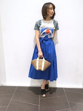 erinaさん（レディース・158cm）の夏コーディネート