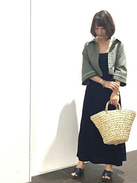 「チロリアンテープ」｜erinaさん（レディース・158cm）の夏コーディネート