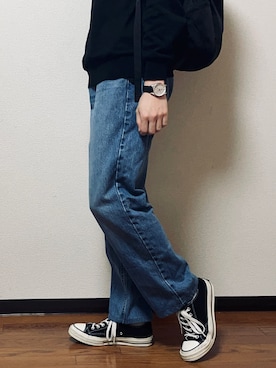「karrimor（カリマー）のアイテム（バックパック/リュック）」を使った、ly3rsuさん（メンズ・171cm）の春コーディネート