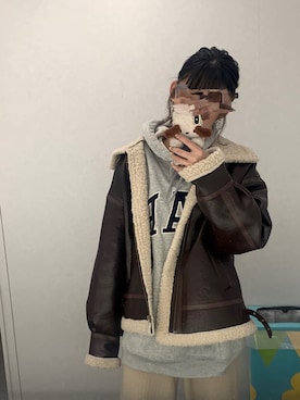 「archives e'pice（アルシーヴエピス）のアイテム」を使った、ioriさん（レディース・164cm）の冬コーディネート