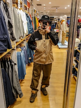 「アイテム（モッズコート、イエロー系）」を使った、RoxsoulLeeさん（メンズ・170cm）の冬コーディネート
