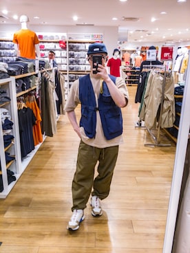 「wisdom（ウィズダム）のアイテム（トップス）」を使った、RoxsoulLeeさん（メンズ・170cm）の春コーディネート