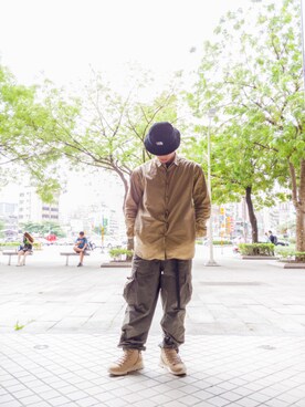 「New Balance」｜「アイテム（ブーツ）」を使った、RoxsoulLeeさん（メンズ・170cm）の春コーディネート