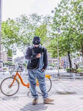 「New Balance」｜「アイテム（ブーツ）」を使った、RoxsoulLeeさん（メンズ・170cm）の春コーディネート