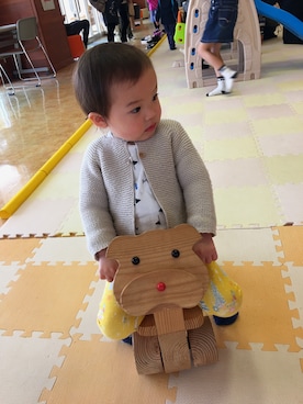 「baby ampersand（ベビーアンパサンド）のアイテム」を使った、はるしゅけ☺︎さん（キッズ・90cm）の春コーディネート