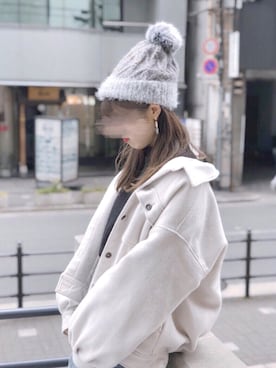 「Heather（ヘザー）のアイテム（その他アウター）」を使った、maさん（レディース・167cm）の冬コーディネート
