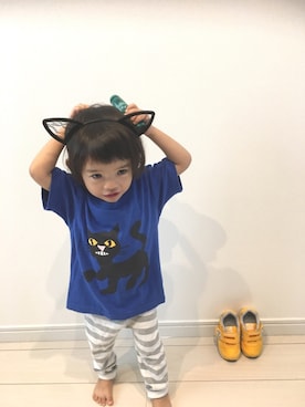 「SPACE（スペース）のアイテム」を使った、Suikaaさん（キッズ・80cm）の秋コーディネート