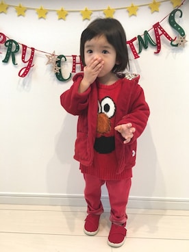 「フェリシモキッズ（フェリシモキッズ）のアイテム」を使った、Suikaaさん（キッズ・80cm）の秋コーディネート