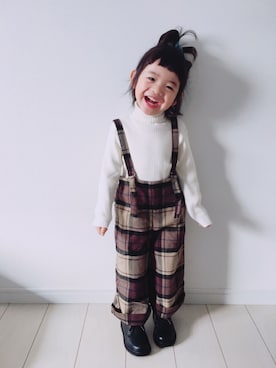 「アイテム（その他シューズ）」を使った、Suikaaさん（キッズ・90cm）の冬コーディネート