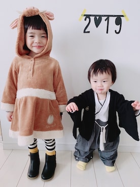 Suikaaさん（キッズ・90cm）の冬コーディネート