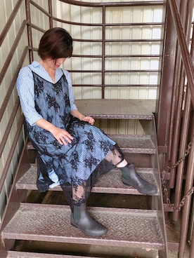 「アイテム（レインシューズ）」を使った、sugarsugar_chicoさん（レディース・157cm・30代）の夏コーディネート