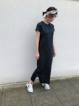 「UNIQLO（ユニクロ）のアイテム（ワンピース/ドレス）」を使った、sugarsugar_chicoさん（レディース・157cm）の夏コーディネート