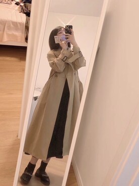 「基础款」｜「アイテム（ローファー）」を使った、snufkinさん（レディース・168cm）の秋コーディネート