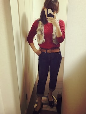 Kコ/BAILA専属読者モデルさん(レディース・155cm)の冬コーディネート