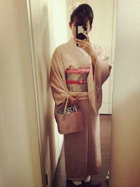 「絞り染め」｜Ｋコ/BAILA専属読者モデルさん（レディース・155cm）の冬コーディネート