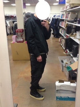 「RICK OWENS」｜「アイテム（ブルゾン）」を使った、chrisさん（メンズ・178cm）の秋コーディネート