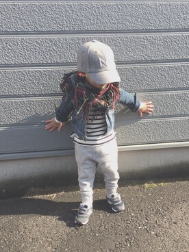 mee**naaさん（キッズ・90cm）の冬コーディネート