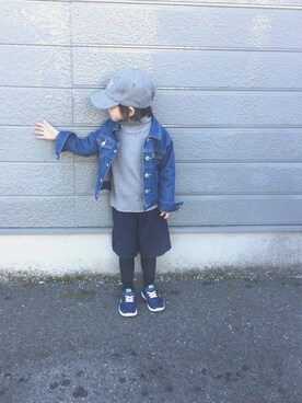 mee**naaさん（キッズ・100cm）の冬コーディネート