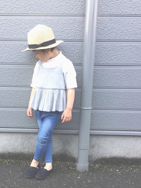 「アイテム（キャミソール）」を使った、mee**naaさん（キッズ・100cm）の春コーディネート