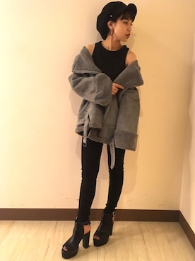 「ラメ」｜RINAさん（レディース・153cm）の秋コーディネート