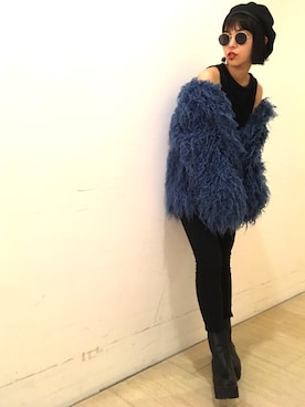 「153cm」｜「アイテム（その他アウター）」を使った、RINAさん（レディース・153cm）の秋コーディネート