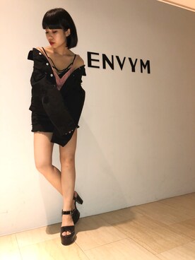 「仙台」｜「アイテム（デニムジャケット）」を使った、RINAさん（レディース・153cm）の冬コーディネート