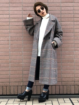 「ENVYM（アンビー）のアイテム（ジャケット/アウター）」を使った、RINAさん（レディース・153cm）の秋コーディネート