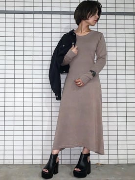 「envym_staff」｜「アイテム（カバーオール）」を使った、RINAさん（レディース・153cm）の夏コーディネート
