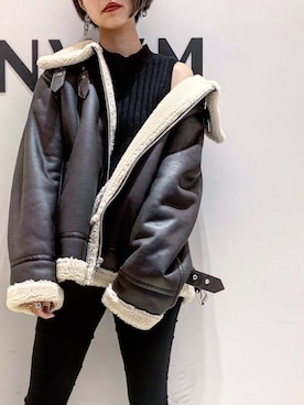 「ショートヘア」｜RINAさん（レディース・153cm）の冬コーディネート