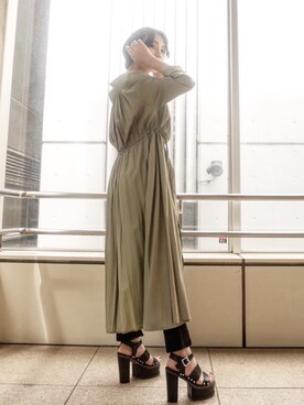 「153cm」｜「アイテム（その他アウター）」を使った、RINAさん（レディース・153cm）の夏コーディネート